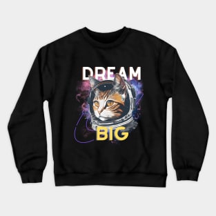 Astronout Cat Qoutes Crewneck Sweatshirt